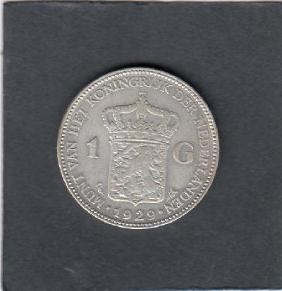 Beschrijving: 1 Gulden WILHELMINA